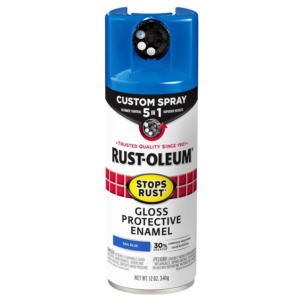 Pintura Rust-Oleum 376896 5 em 1 Gloss Sail Blue 340ml