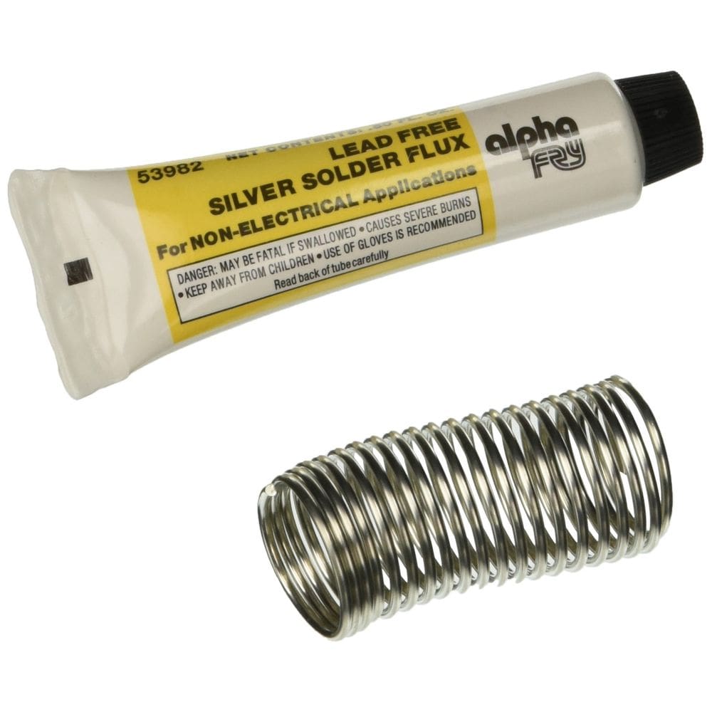 Kit de solda alpha fry 53982 Silver Flux 21g sem grafite