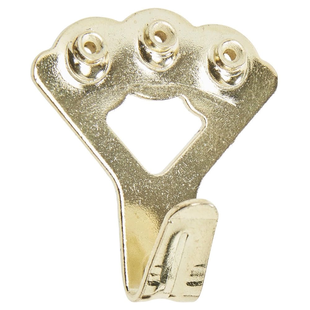 Cabide de imagem National Hardware V2532-100 em latão, tampa de 45 kg.