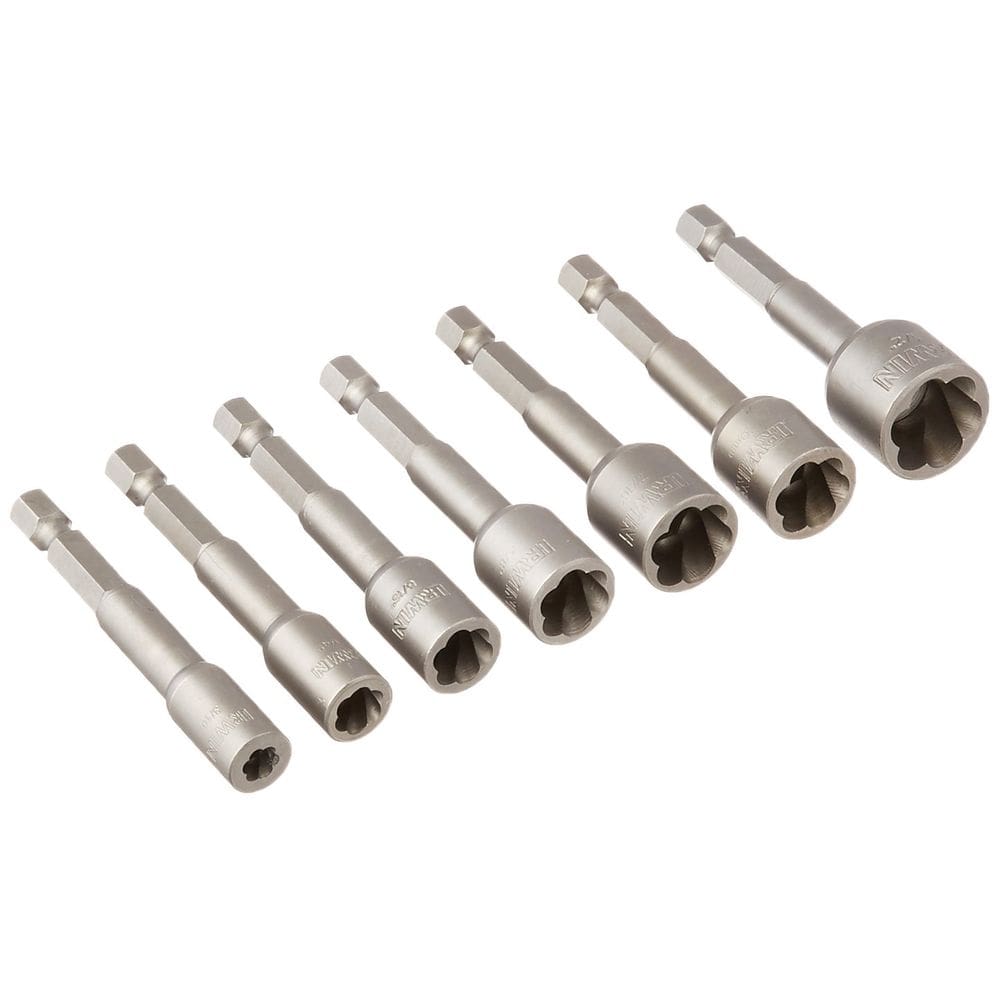 Conjunto de extrator de parafusos IRWIN Power-Grip de 7 peças