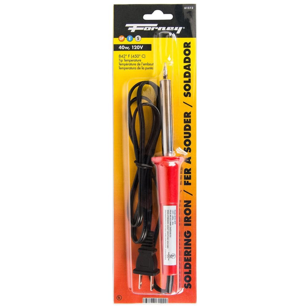 Ferro de solda Forney 61512 40W 120V 842°F de calor rápido