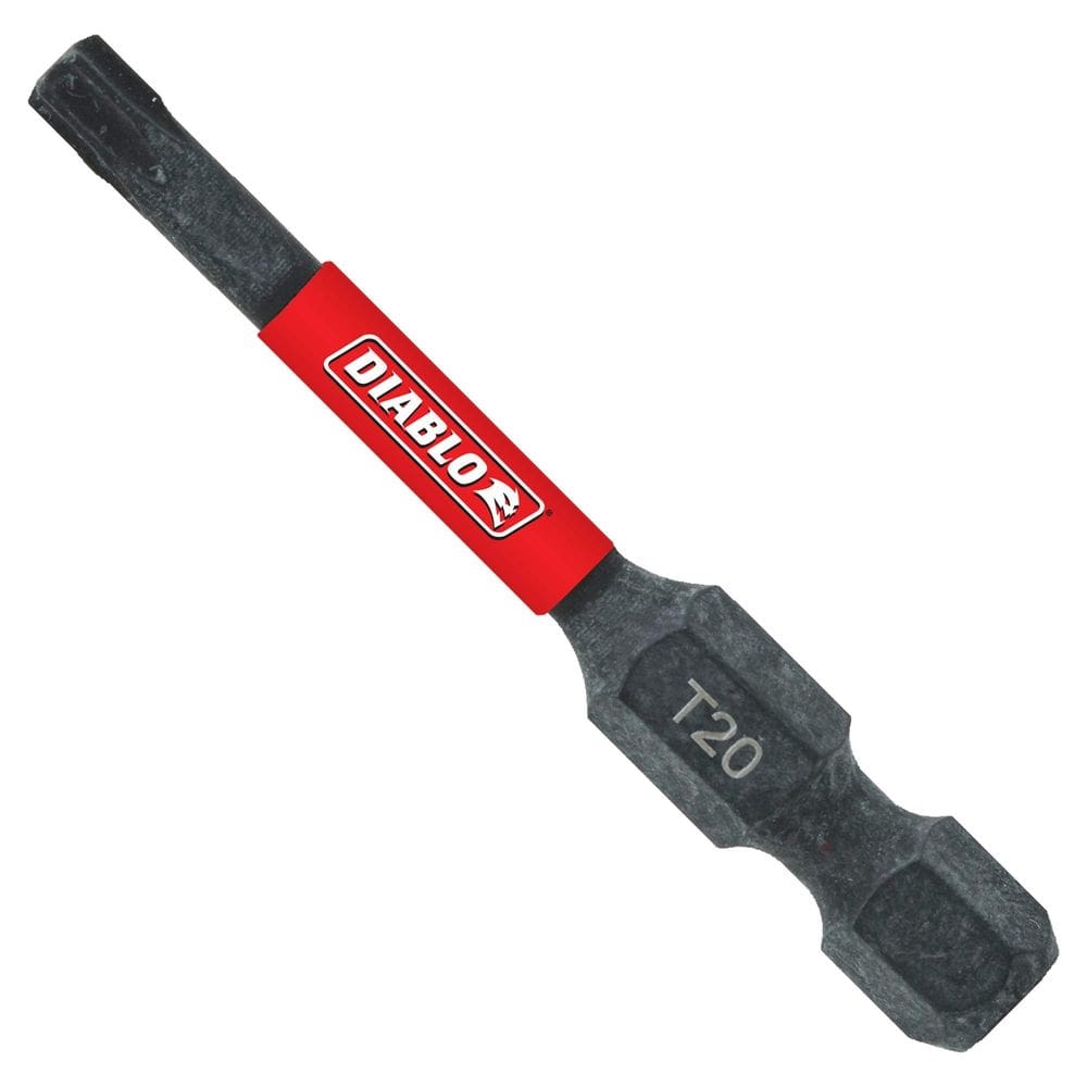 Drive Bit Diablo T20 Torx, pacote com 5, 2” de comprimento 1/4” Hex