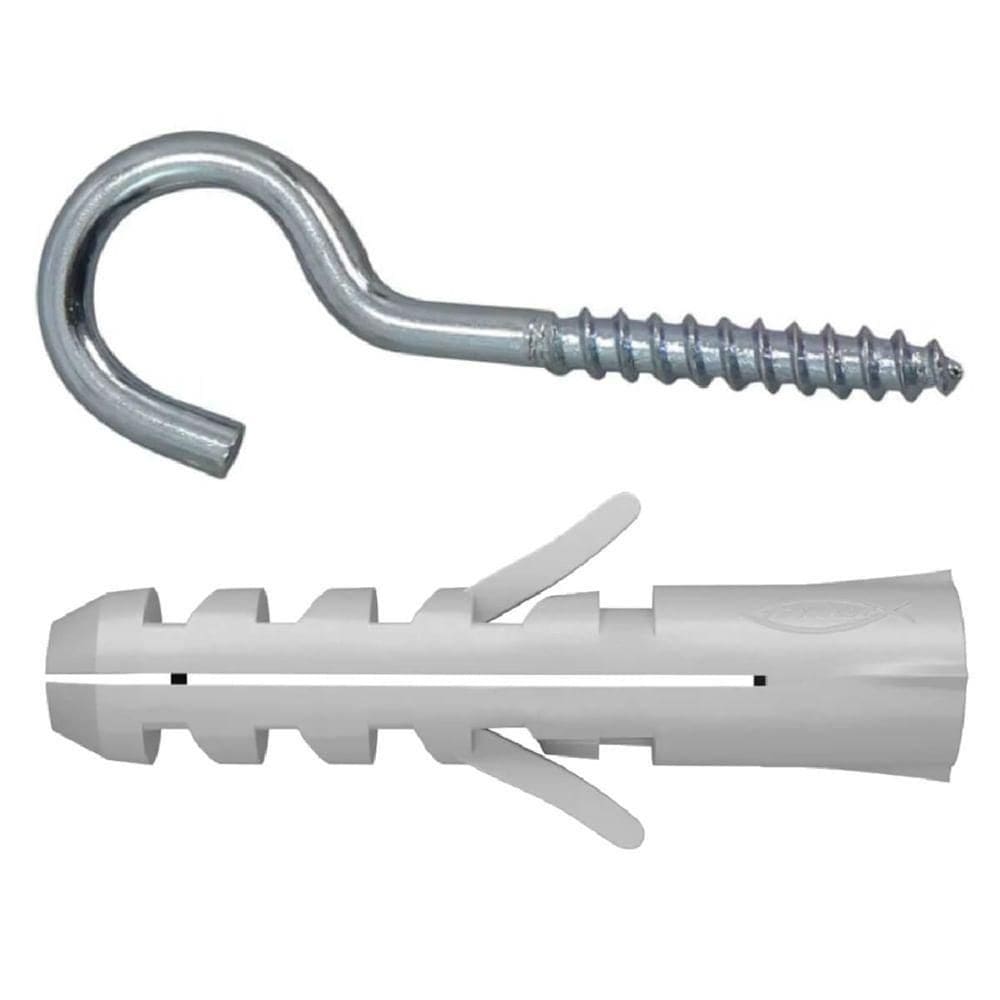 Bucha De Expansão S 8x40mm E Gancho Com 25 Unidades - 600333 - Fischer