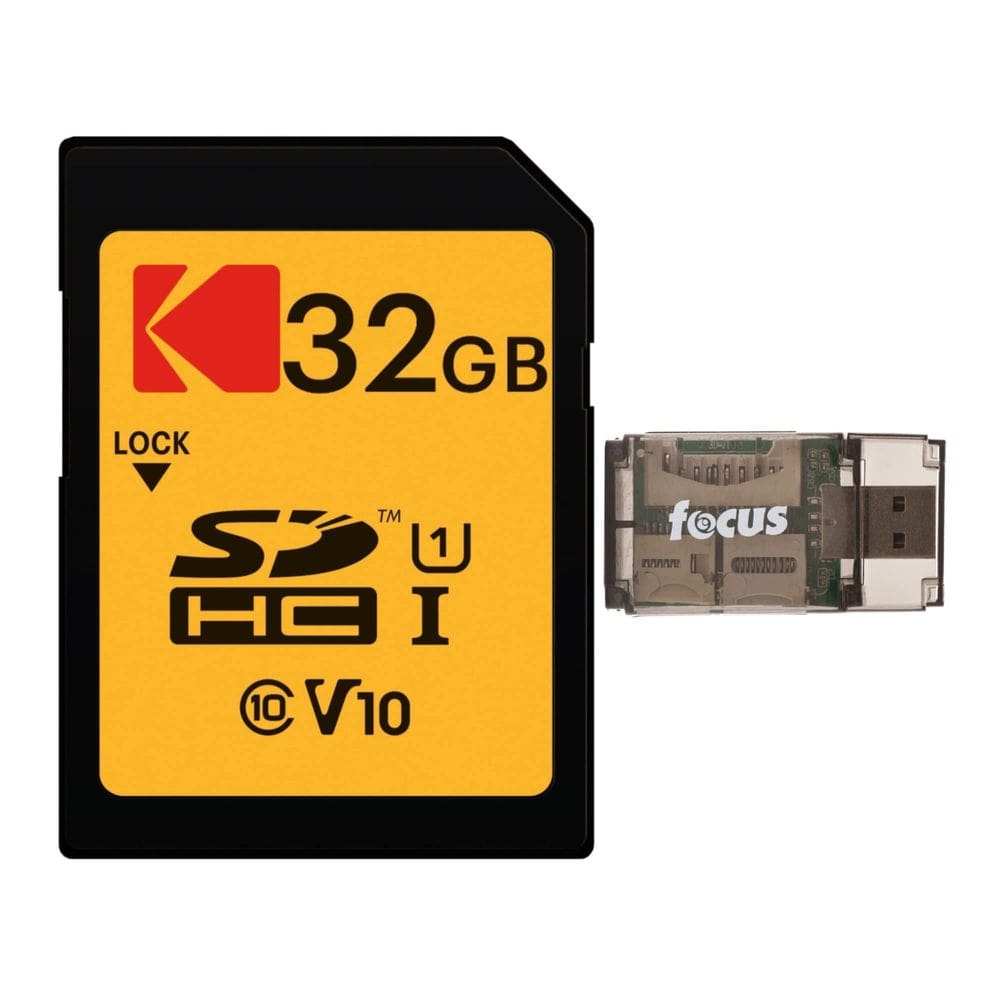 Pacote de cartões de memória SDHC Kodak 32GB Classe 10 UHS-I U1