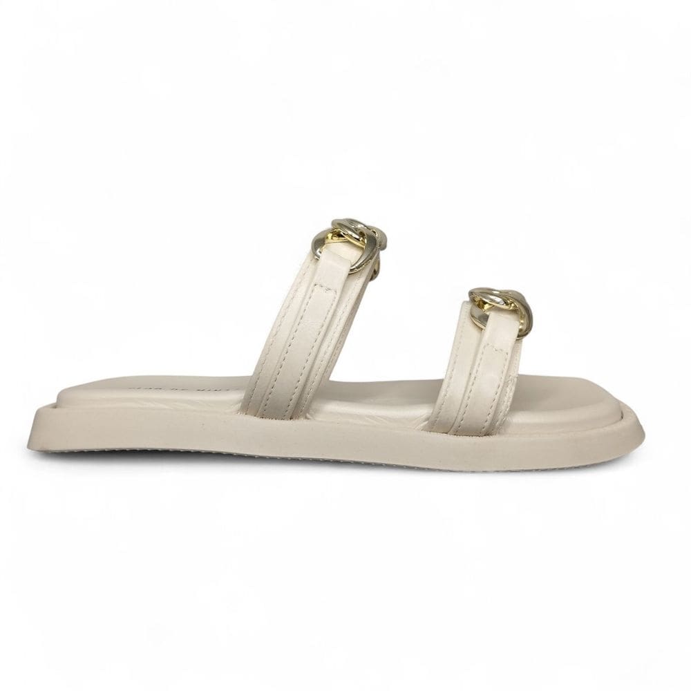 Chinelo Papete Feminino Flor de Minas Argolas KX2500-1