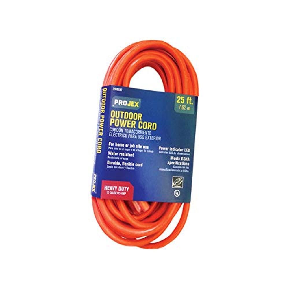 Cabo de extensão de alimentação externa para serviços pesados PROJEX de 7,6 m