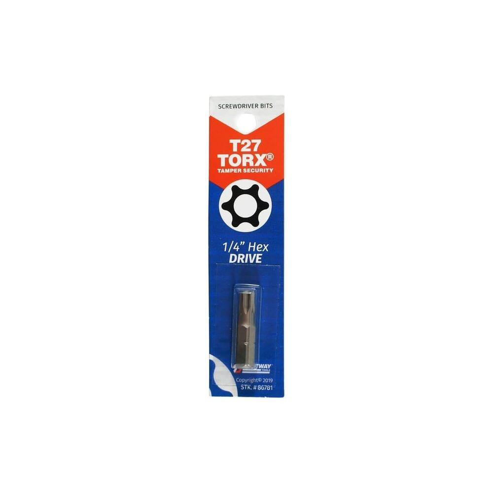 Broca de chave de fenda Best Way Tools Torx T27 2,5 cm em aço carbono