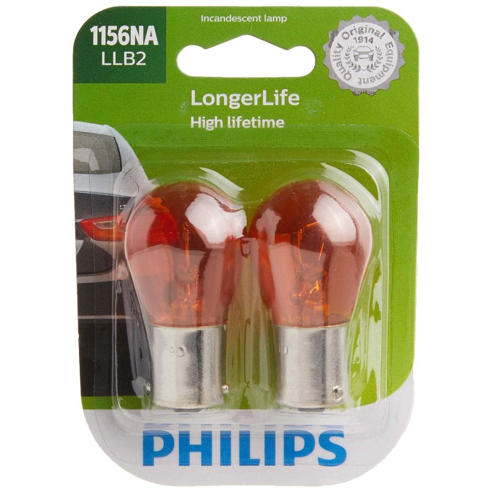 Lâmpada miniatura PHILIPS 1156NA LongerLife, pacote com 2