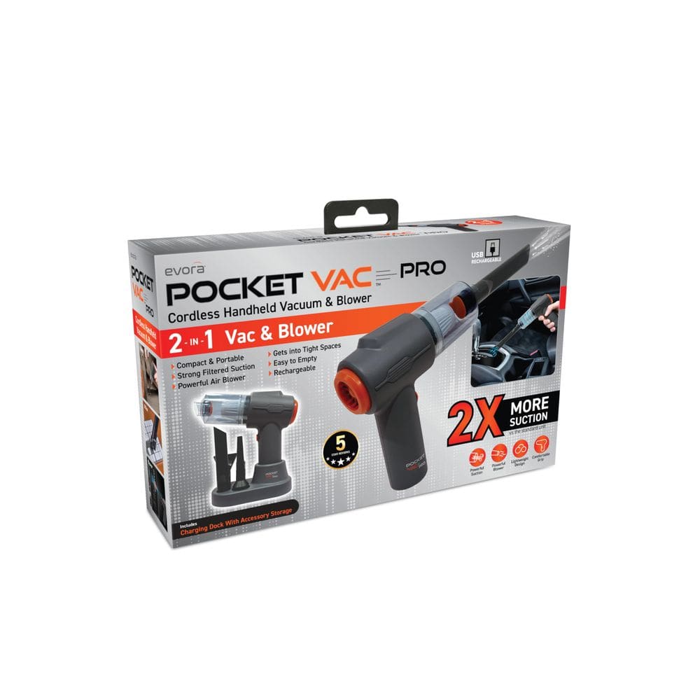 Aspiradora de mano Vac PRO inalámbrica compacta con base