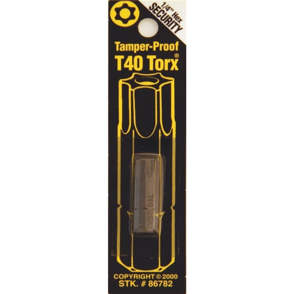 Broca de chave de fenda Best Way Tools T40 Torx 2,5 cm em aço carbono
