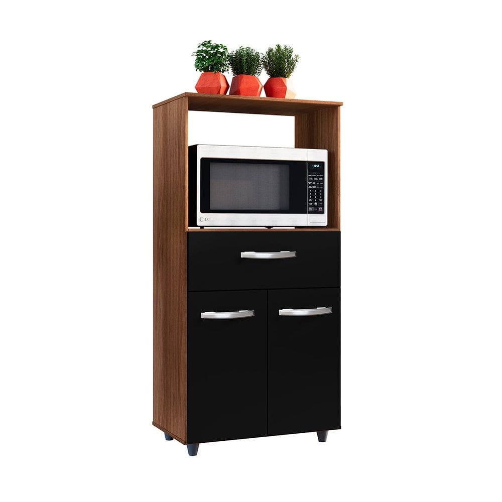 Balcão Multiuso para Micro-Ondas 2 Portas 1 Gaveta Nalu