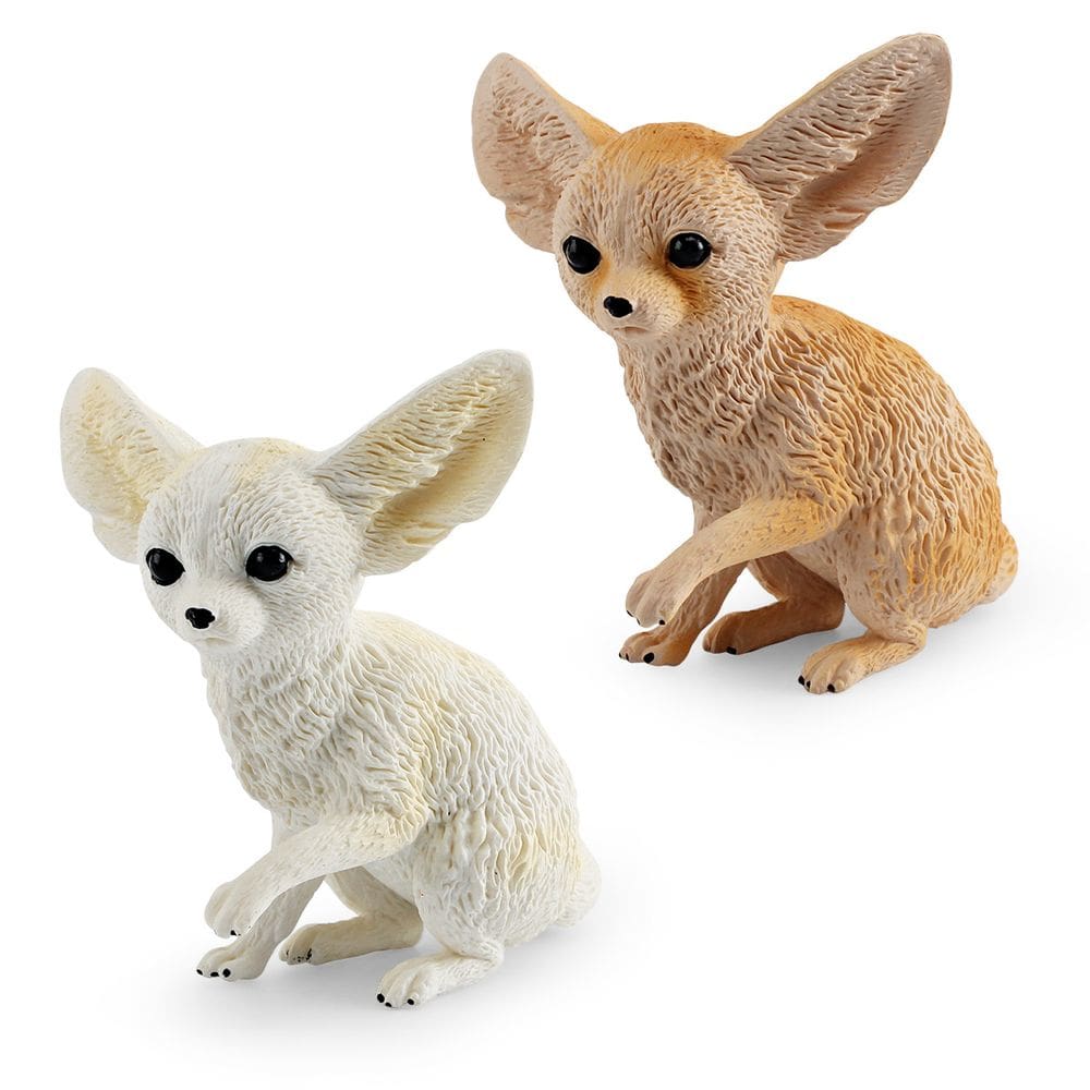 Conjunto de estatuetas Fennec Fox x2 Realistic Desert PVC Kids 3+