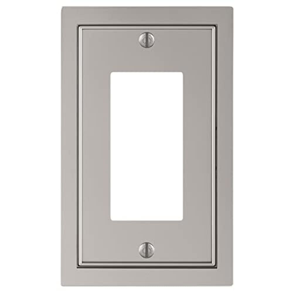 Placa de parede Amerelle 900RN 1 Rocker Cast Metal Satin Nickel