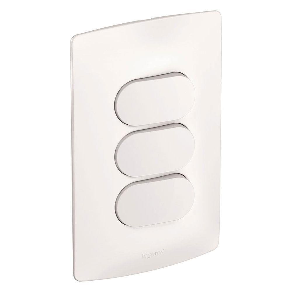 3 Interruptores Simples 4x2 10a Ny Branco Nereya - 663102 - Pial 3 Interr.simples 4x2 Ny Br 10a Nereya