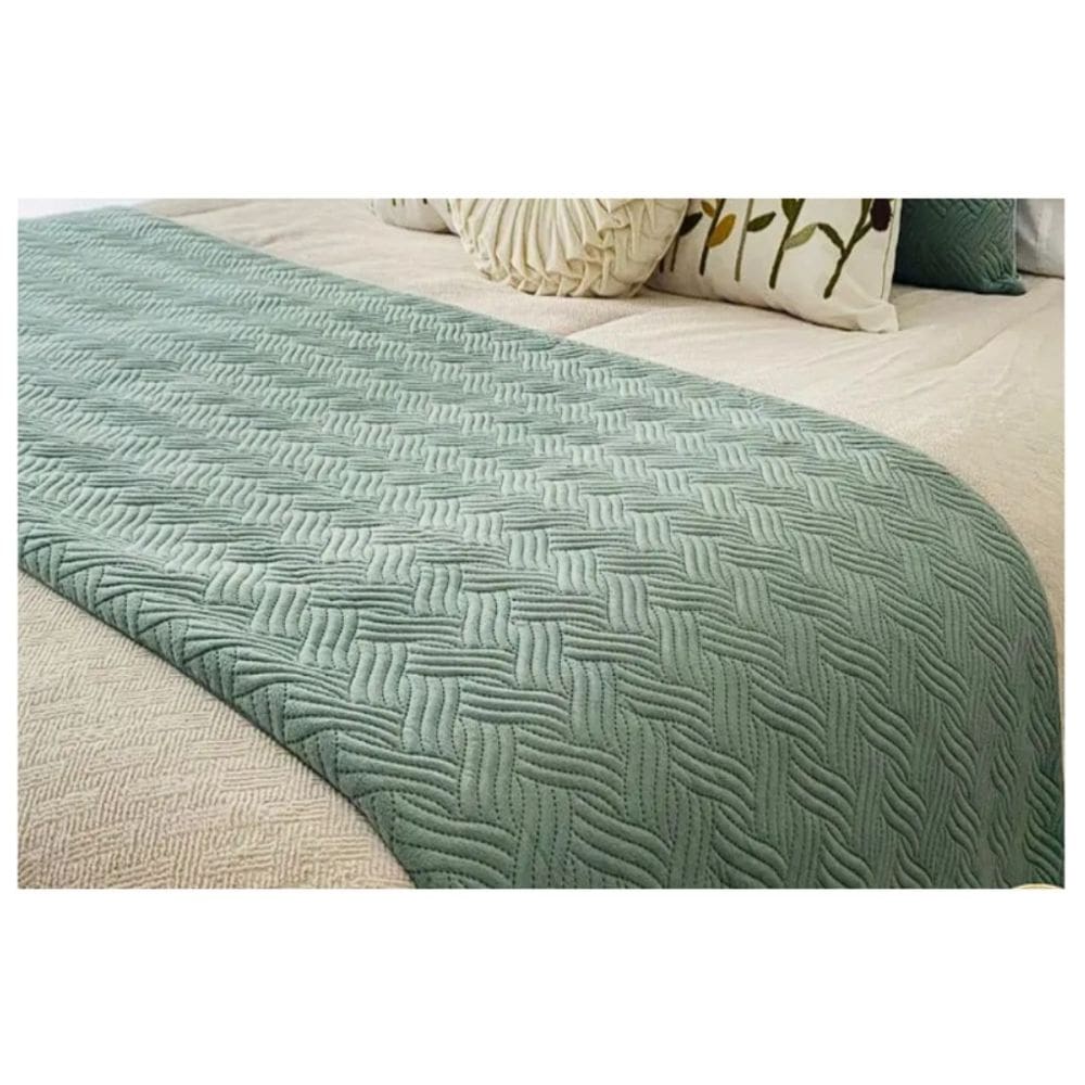 Cobertor Piecera Plush Design Mint 210x70cm para King ou 2 Pla
