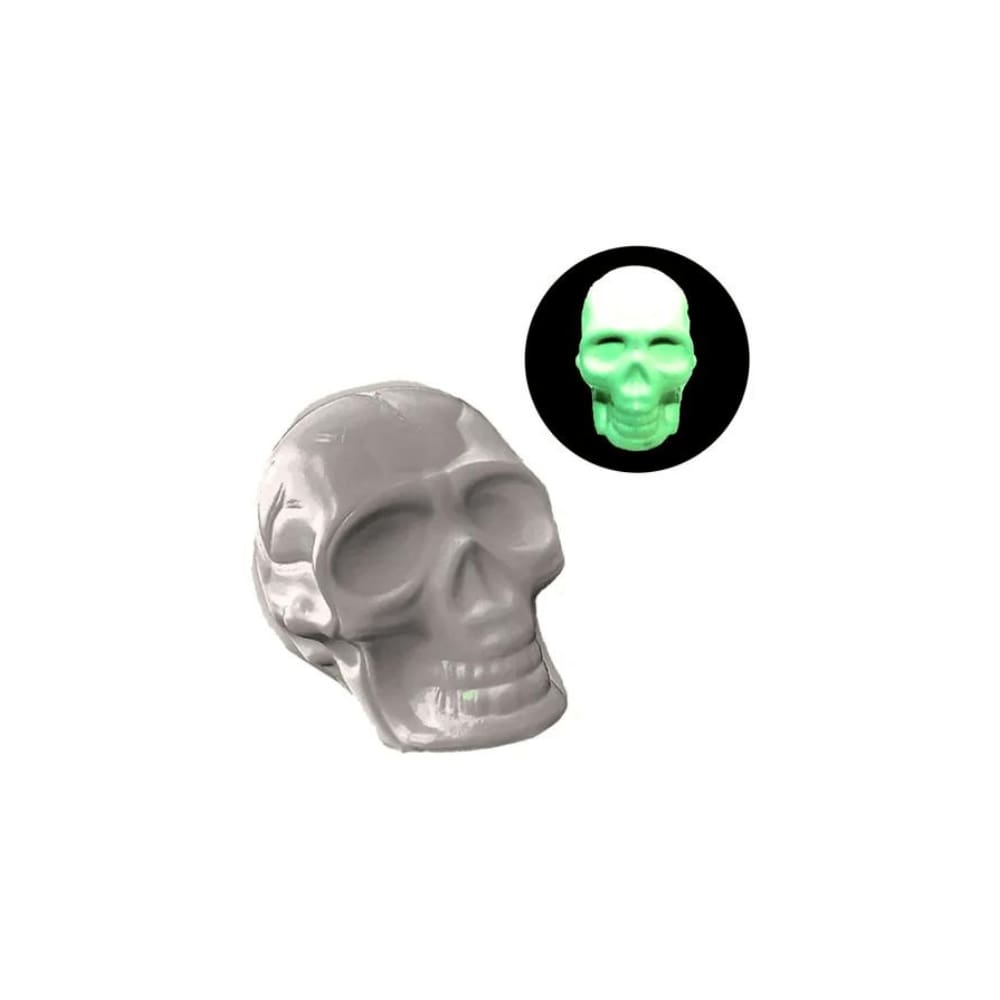 KIT Mini Cranio Halloween Branco Neon c/6 Unidade Brasilflex