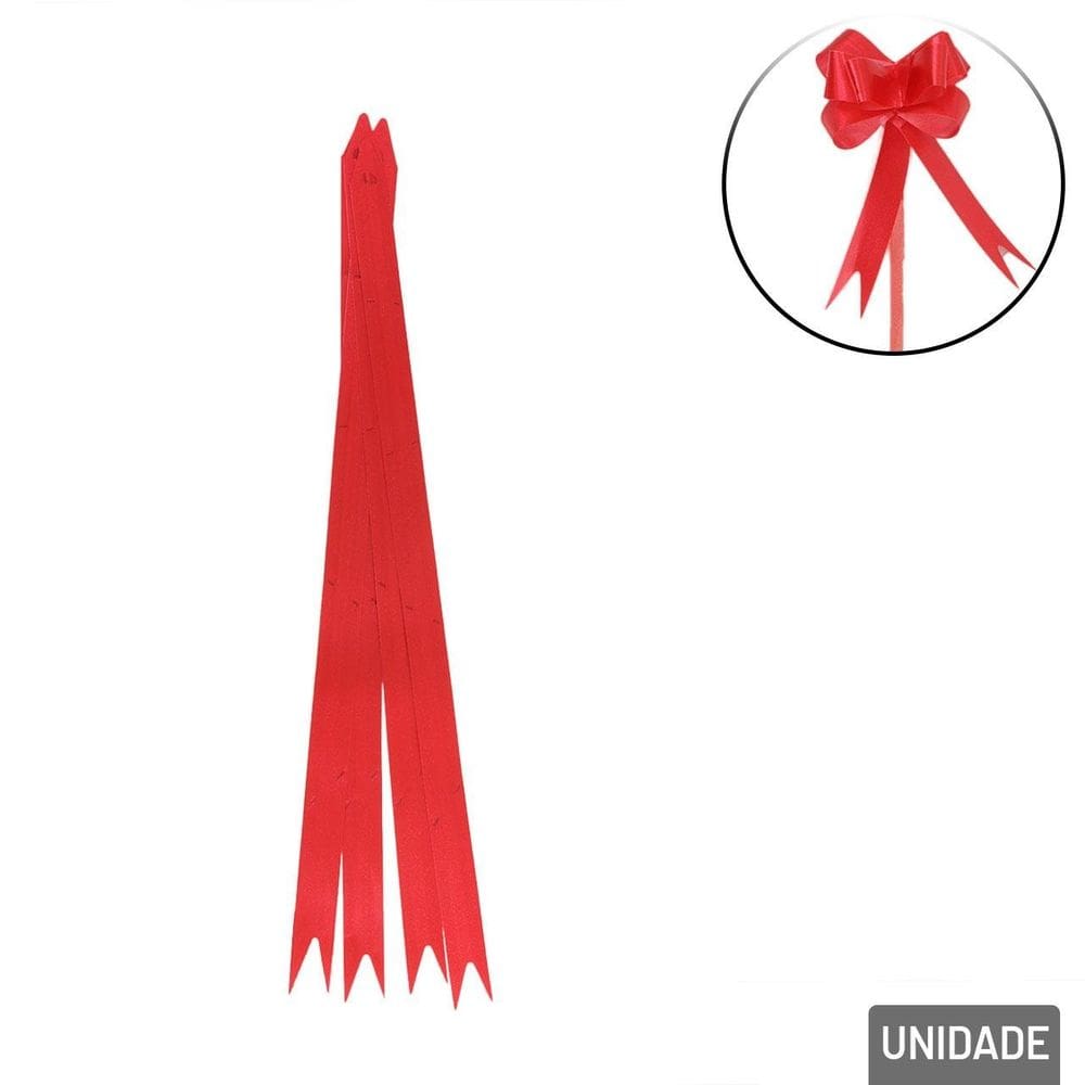 Laço Para Presente 10 Pçs 2x39cm Liso Colors - Tudo em Caixa