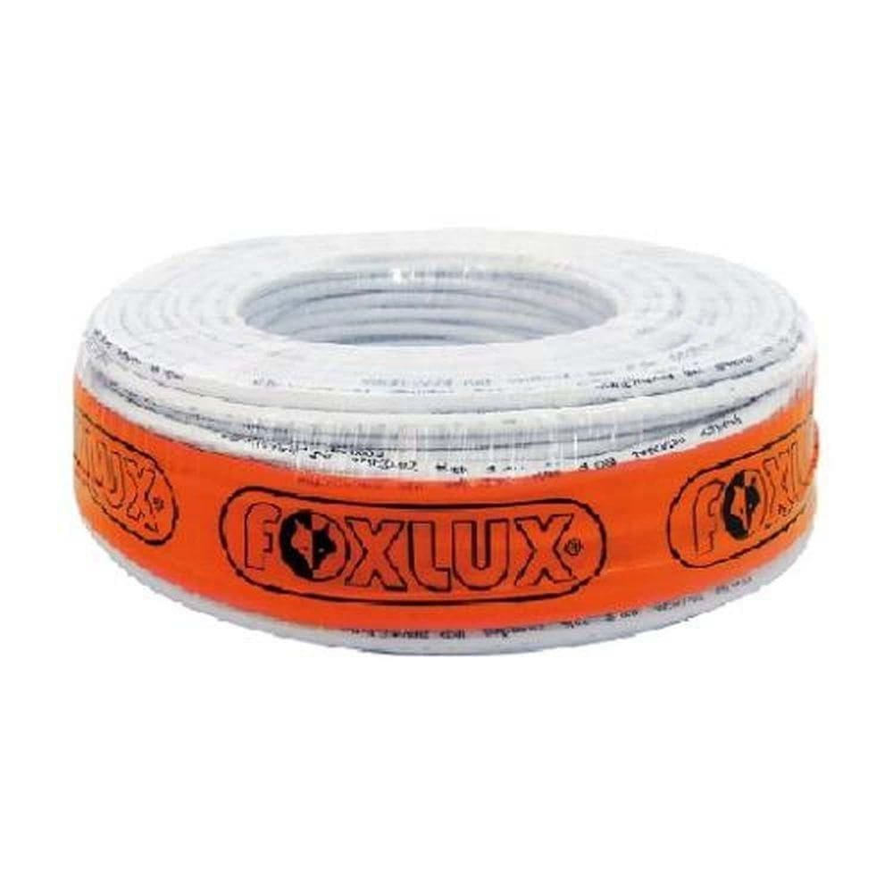 Cabo Coaxial Cftv 80% 100 Metros Branco - Uso Em Sistemas De Segurança