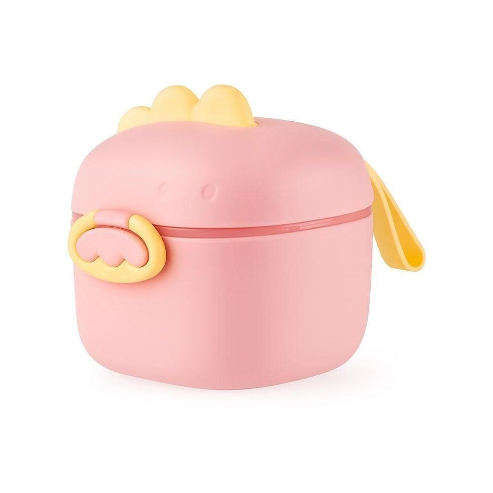 Pote Dosador Leite Em Pó Infantil Colher Medidora Rosa Tam G