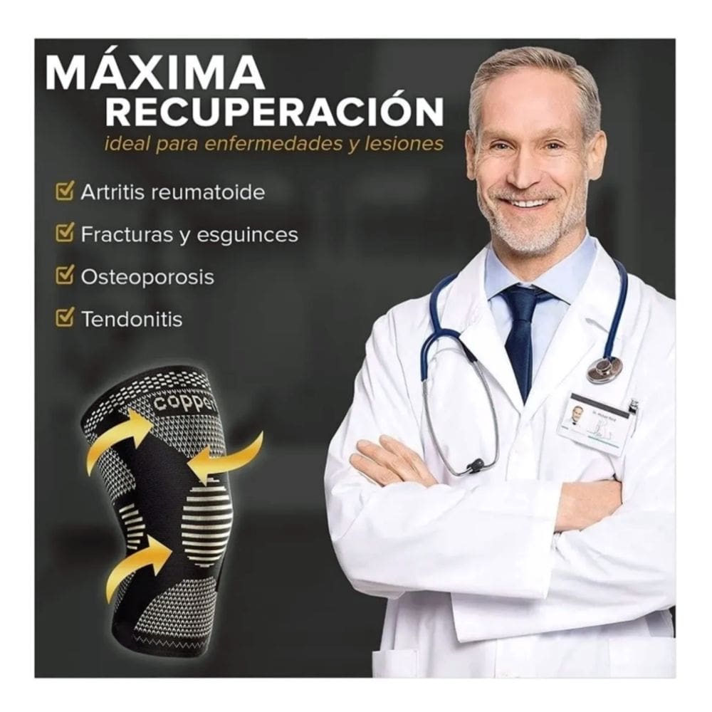 Suporte de joelheira, esportes ortopédicos, artrite de cobre