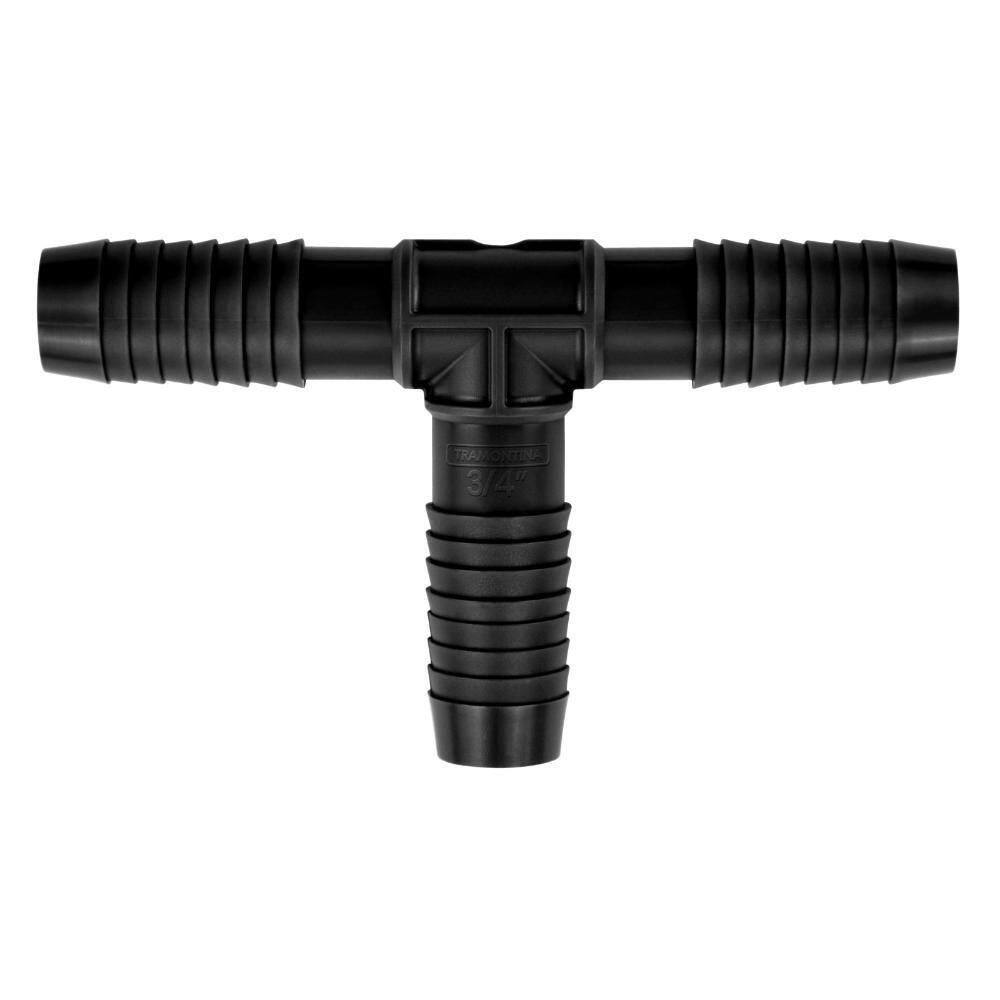 Conexão Tê Interno Triplo 3-4 Polegada Tramontina Para Mangueiras De Pebd - Pote Com 20 Un.