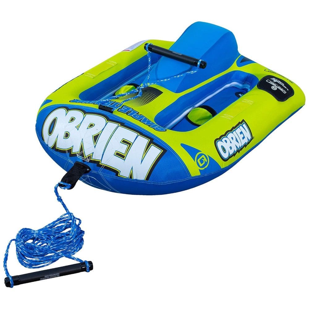 Boia Rebocável para 1 Pessoa, Carga Máx 38 kg com Corda de Treinamento e Cabo de EVA, O`Brien, Azul e Verde
