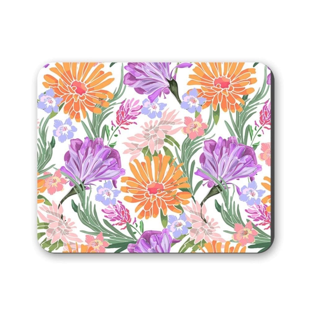 Mouse Pad ANHIZ M10, capa de cetim floral de neoprene 24x20 cm