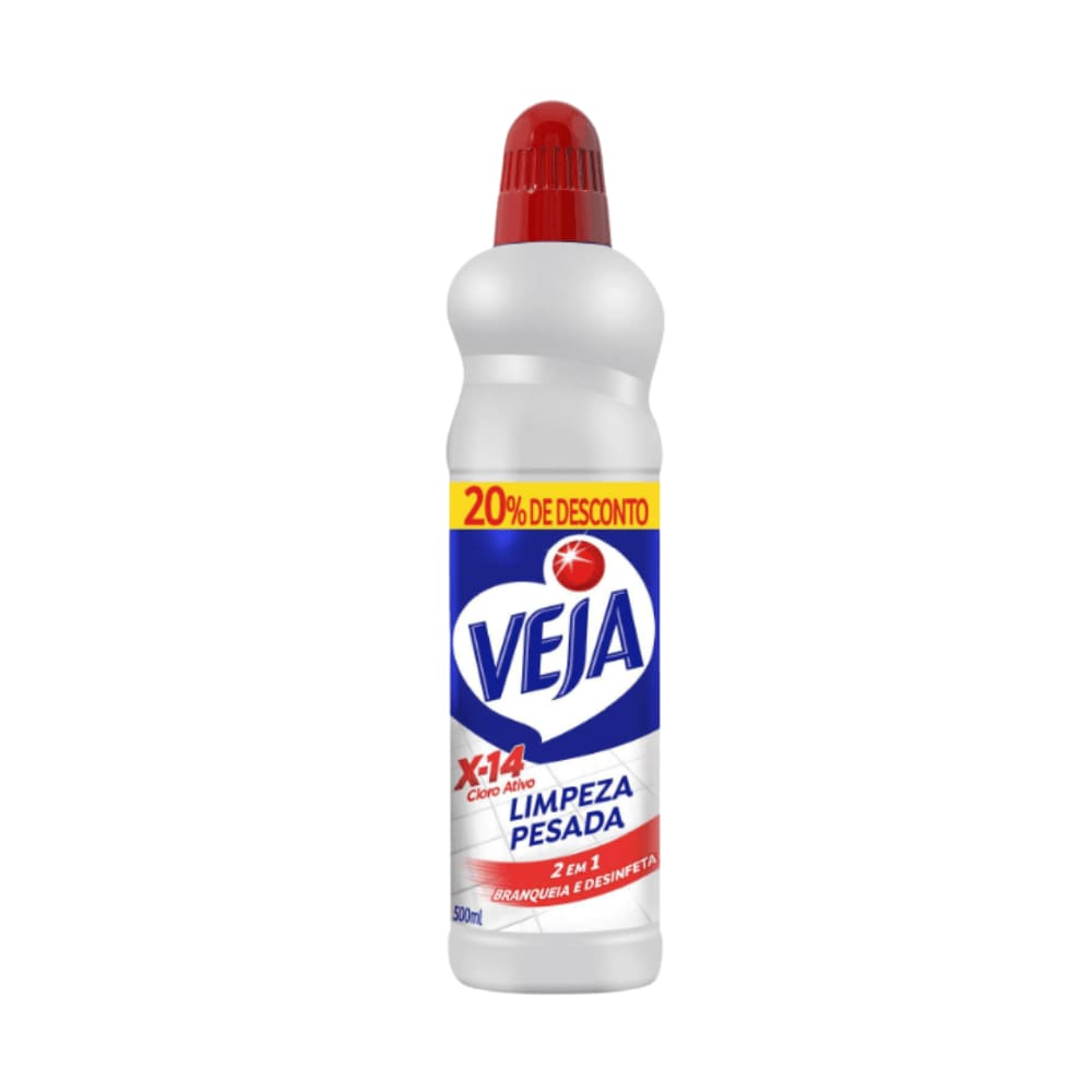 Limpador Veja Limpeza Pesada Cloro Ativo 500ml c/ 20% de Desconto