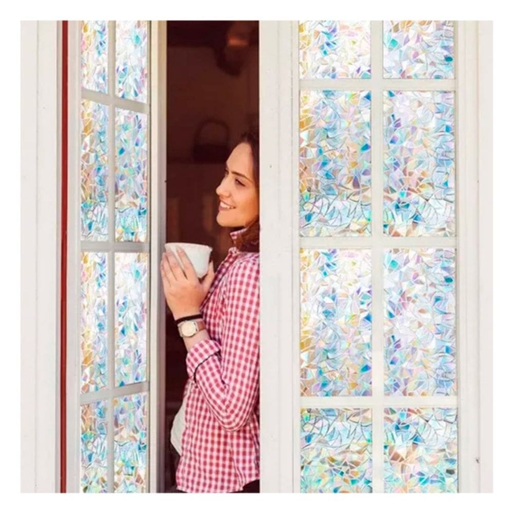 Filme de janela, vinil, autoadesivo, 60x100cm, bloqueio UV