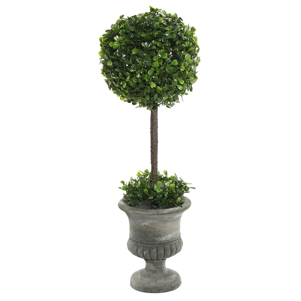 Topiaria artificial Vickerman 53 cm de buxo verde com vaso