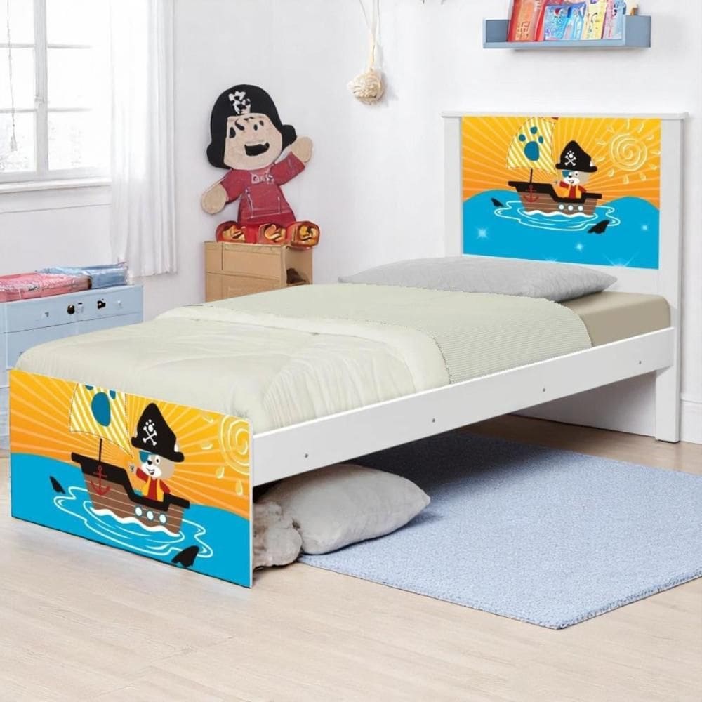 Bi Cama Juvenil Zap Pirata com Colchões