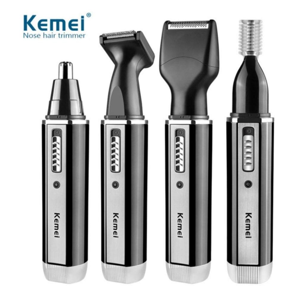 Aparador de barbear 4 em 1 para barba, nariz, costeletas e sobrancelhas