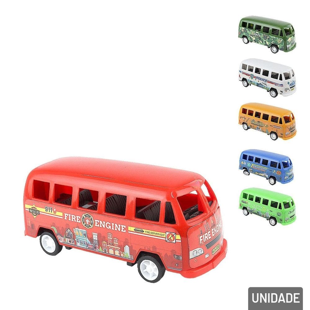 ônibus de Fricção Plástico diversos - Tudo em Caixa