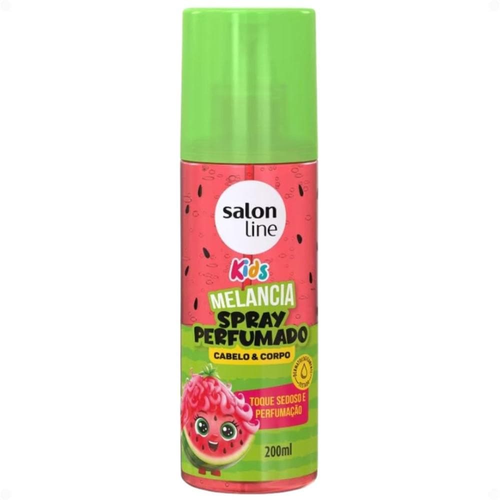 Spray Perfumado Cabelo E Corpo Salon Line Kids Melancia 200ml
