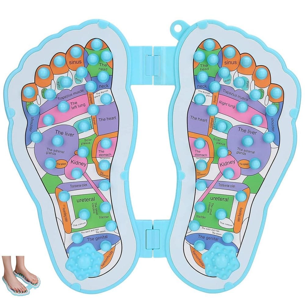 Massageador de Pes Acupressao Reflexologia Pontos de Pressao Acupuntura Alivia Dores Fascite Plantar Relaxante Terapia