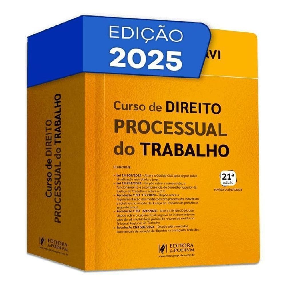 Curso De Direito Processual Do Trabalho - (21Ed/25)