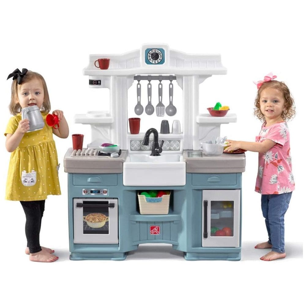 Cozinha Infantil, Brinquedo Interativo com Luzes e Sons, Plástico Durável, 21 Acessórios, Para Crianças a Partir de 2 Anos, Step2