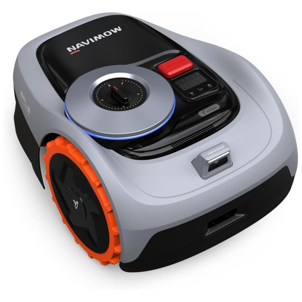 Robô Cortador de Grama Sem Fio, até 600 m2 com Controle por APP e Mapeamento Inteligente, Navimow i105N, 110V Cinza e Laranja