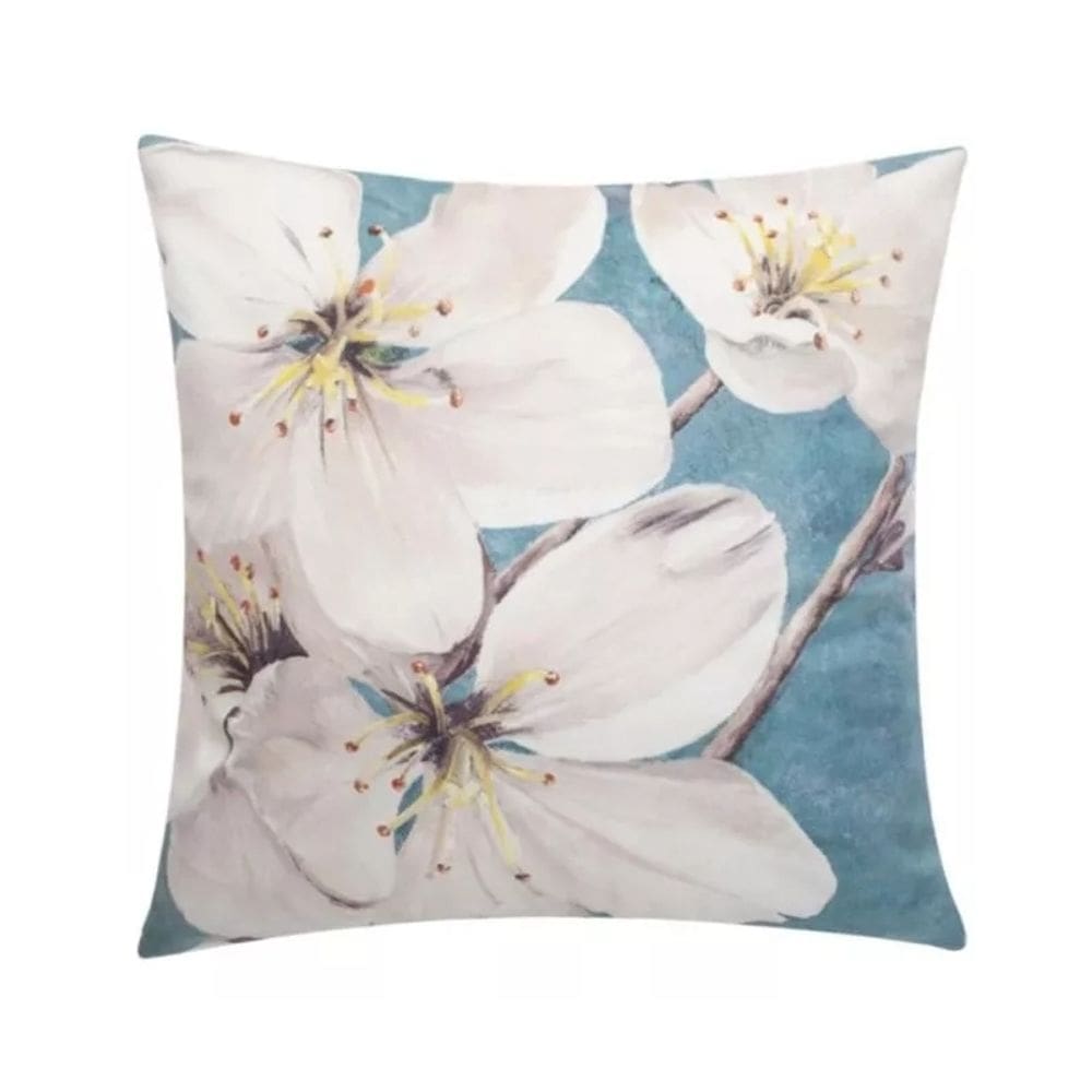 Almofada de veludo impressa 40x40cm com preenchimento e fecho