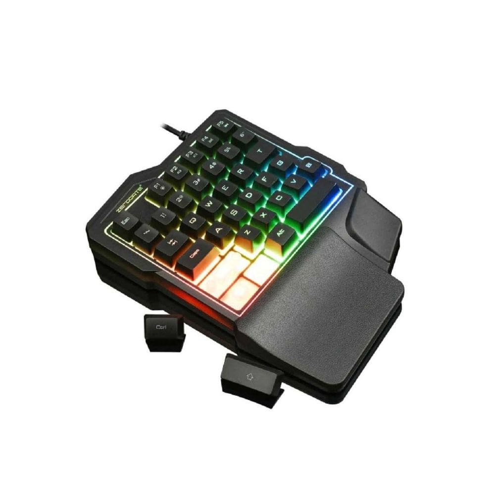 Teclado mecânico K7 One Hand Gaming RGB FPS