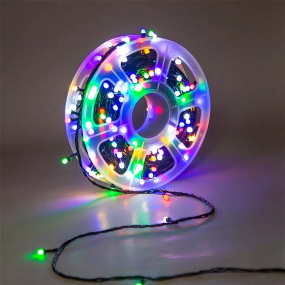 Corrente de luz de Natal multicolorida 48m 420 LED impermeável