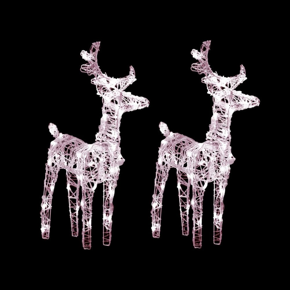 Display externo iluminado Benzara 2 Acrylic Reindeer 40 LEDs