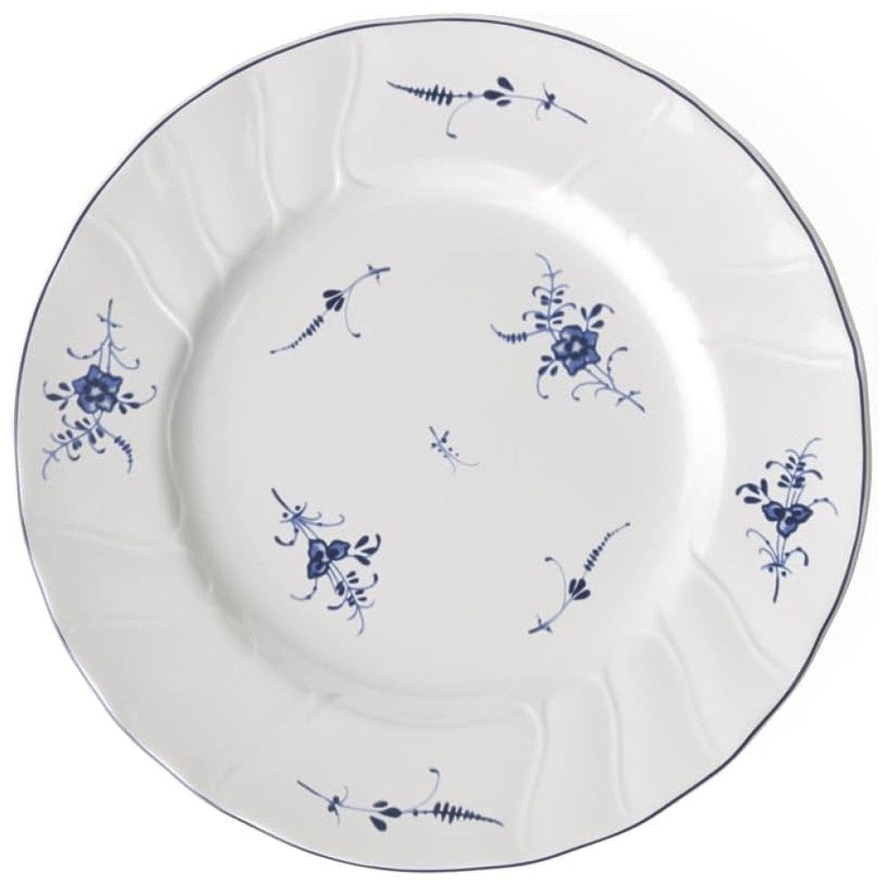 Prato para Salada de 20 cm, Elegância e Praticidade em Sua Mesa com Formato Redondo e Material de Porcelana, Villeroy Boch, Branco e Azul