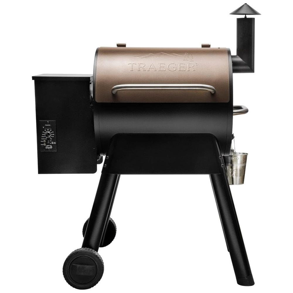 Churrasqueira e Defumador Elétrico de Pellets de Madeira Traeger Pro 22, Bronze, 1.470 cm² de Área de Cocção, 230ºC Máx
