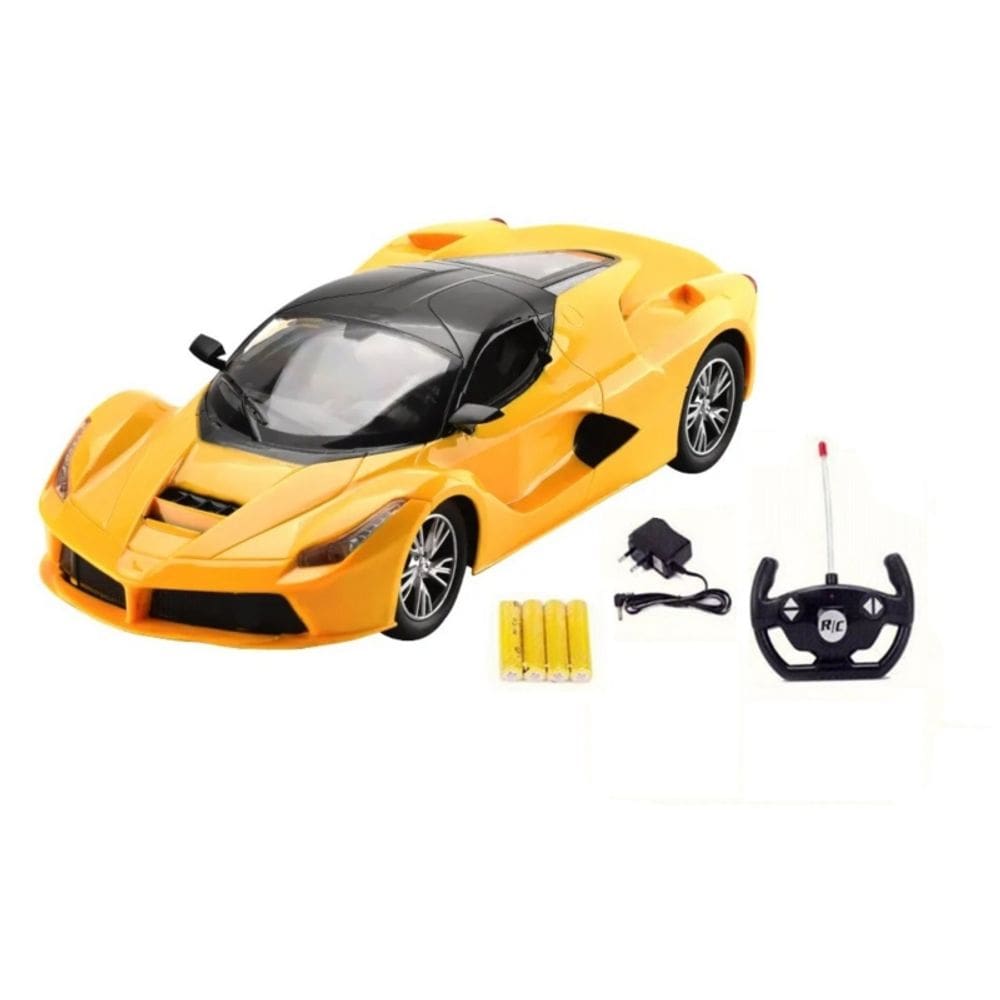 Carro de controle remoto esportivo luminoso com luzes para crianças