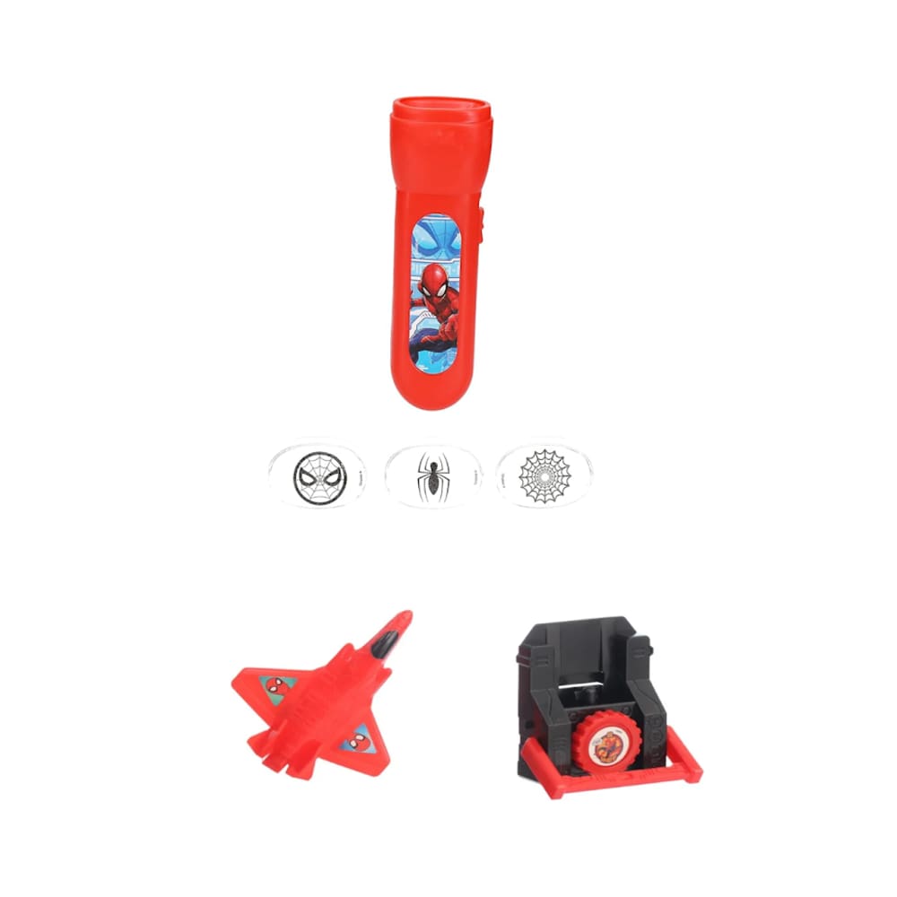 Kit Brinquedo Lançador de Avião Homem Aranha Lanterna Imagem