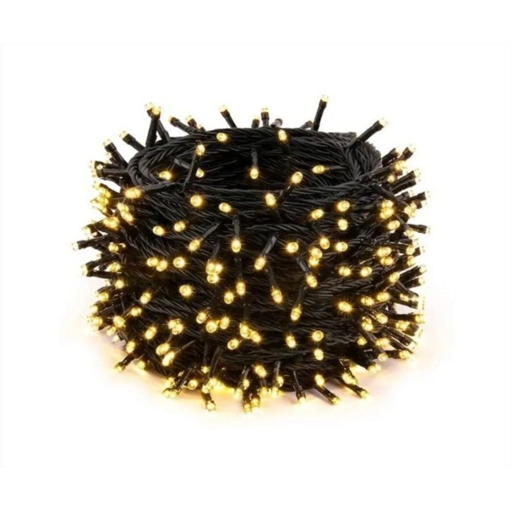 Guirlanda de Natal 40m 600 LED Hot White Lights