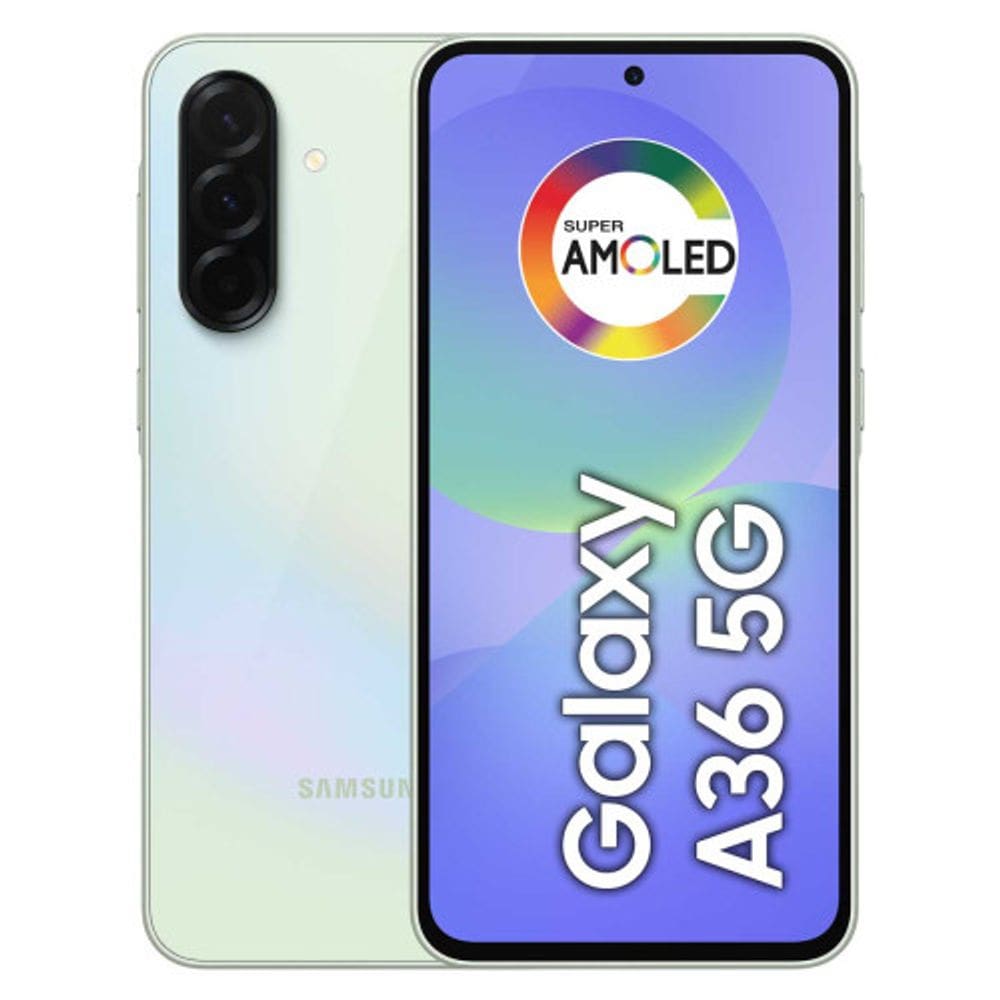 Smartphone Samsung Galaxy A36 128GB 6GB RAM 5G Verde Tela 6,7