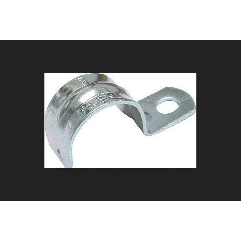 Suporte de conduíte de aço zincado Gam-Pak EMT Strap de 1,5”