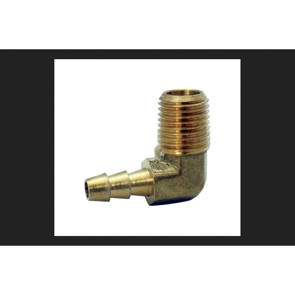 Mangueira Barb Elbow JMF 1/4 de polegada de diâmetro em latão amarelo